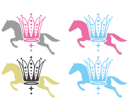 馬と王冠カラー